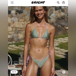 NWT Mint Green Bikini Top